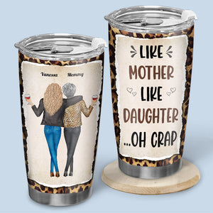 Telle mère, telle fille, Oh oh - Gobelet personnalisé pour la famille - Cadeau de fête des mères, d'anniversaire pour mère de la part de sa fille