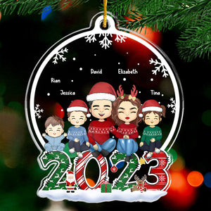 La famille est un cadeau spécial - Décoration personnalisée pour la famille - Forme personnalisée en acrylique - Cadeau de Noël pour les membres de la famille