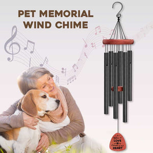 Une vie d'amour - Carillon éolien commémoratif - Cadeau de condoléances, cadeau pour les propriétaires d'animaux et les amoureux des animaux