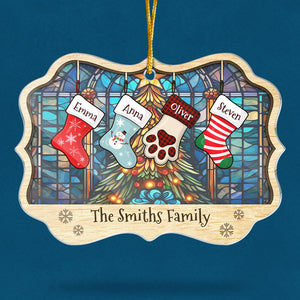 Noël, c'est la famille ! Décoration personnalisée pour la famille ! En acrylique, forme Benelux ! Cadeau de Noël pour les membres de la famille.
